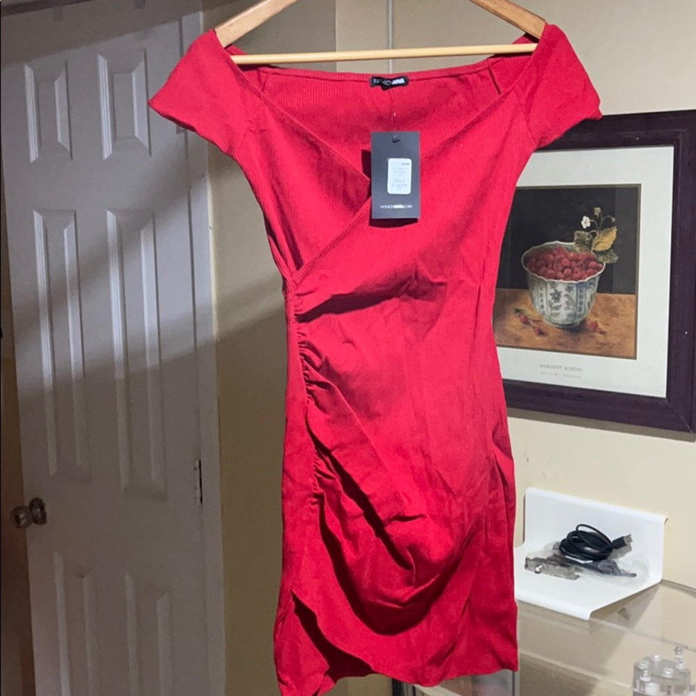Red dress from Fashion Nova
